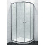 SBA Tuš kabina polukružna 90x90x195cm, 6mm staklo - dupli točkići