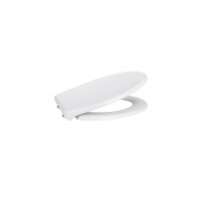 wc daska duroplast - soft close - bela