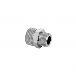 redukovani dupli nipl 3/8mx1/2m - hrom